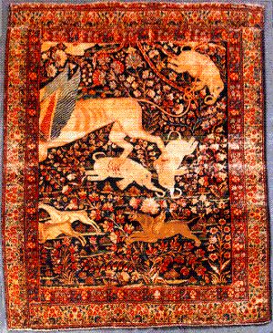 Mughal Carpet with Anqa motif