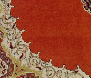 Book Cover Medallion Design Carpet detail