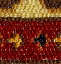 Spanish knot weave back