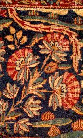 Mughal carpet with anqa detail